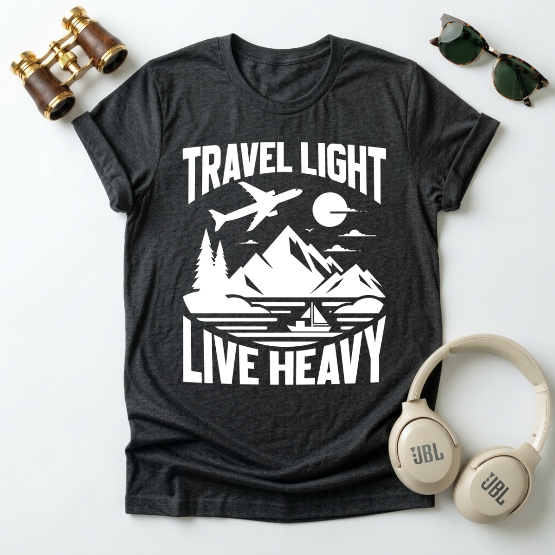 Travel Light Live Heavy Unisex Softstyle T-Shirt