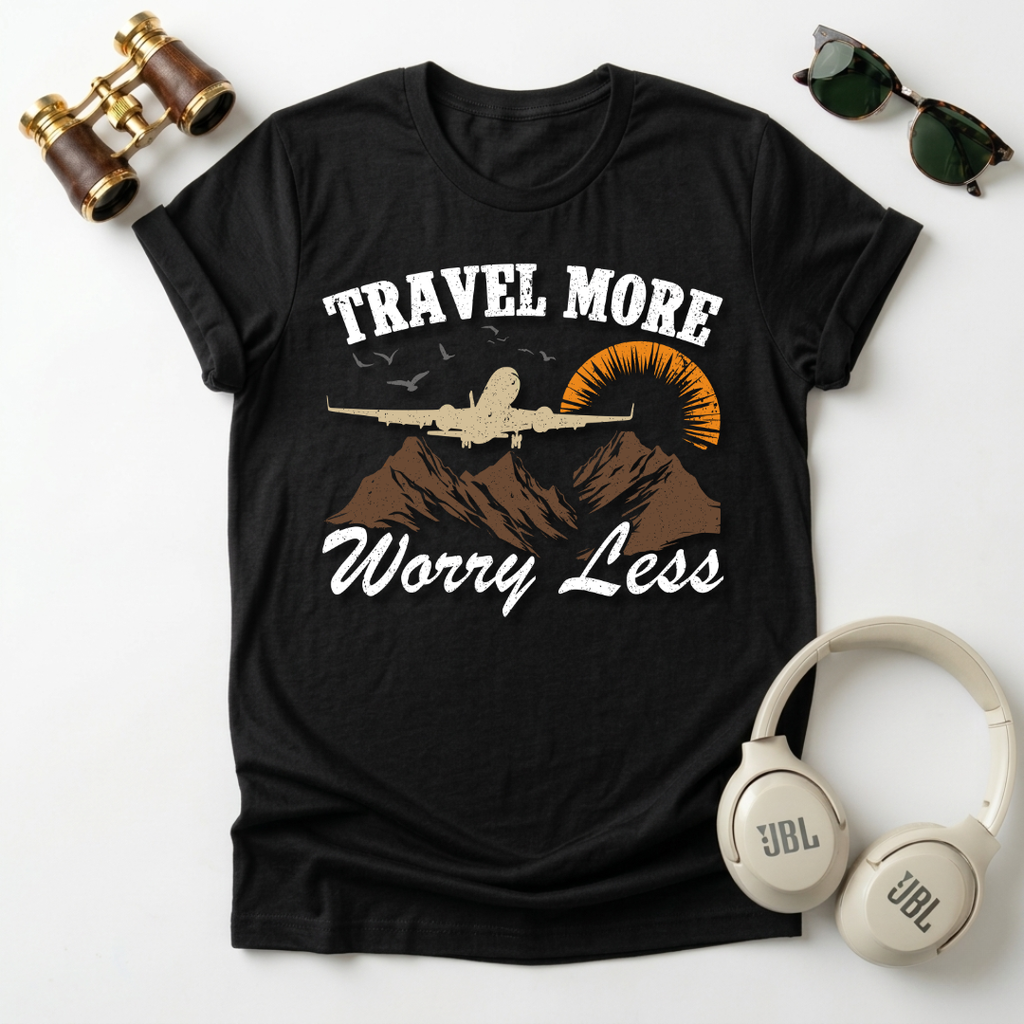 Travel More Worry Less Unisex T-Shirt