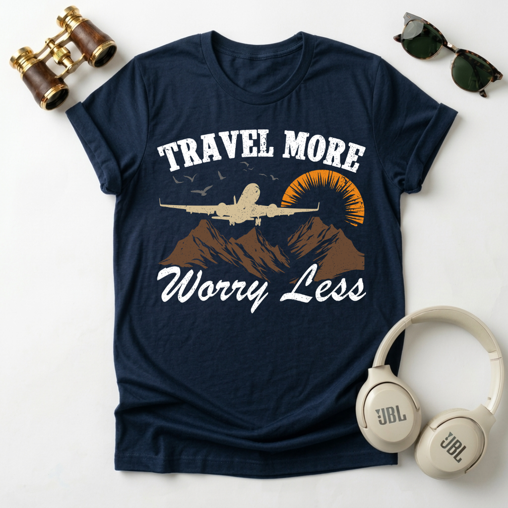 Travel More Worry Less Unisex T-Shirt