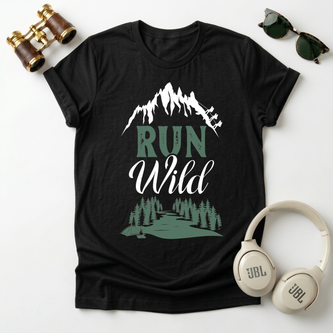 "Run Wild "Mountain Adventure Unisex T-Shirt