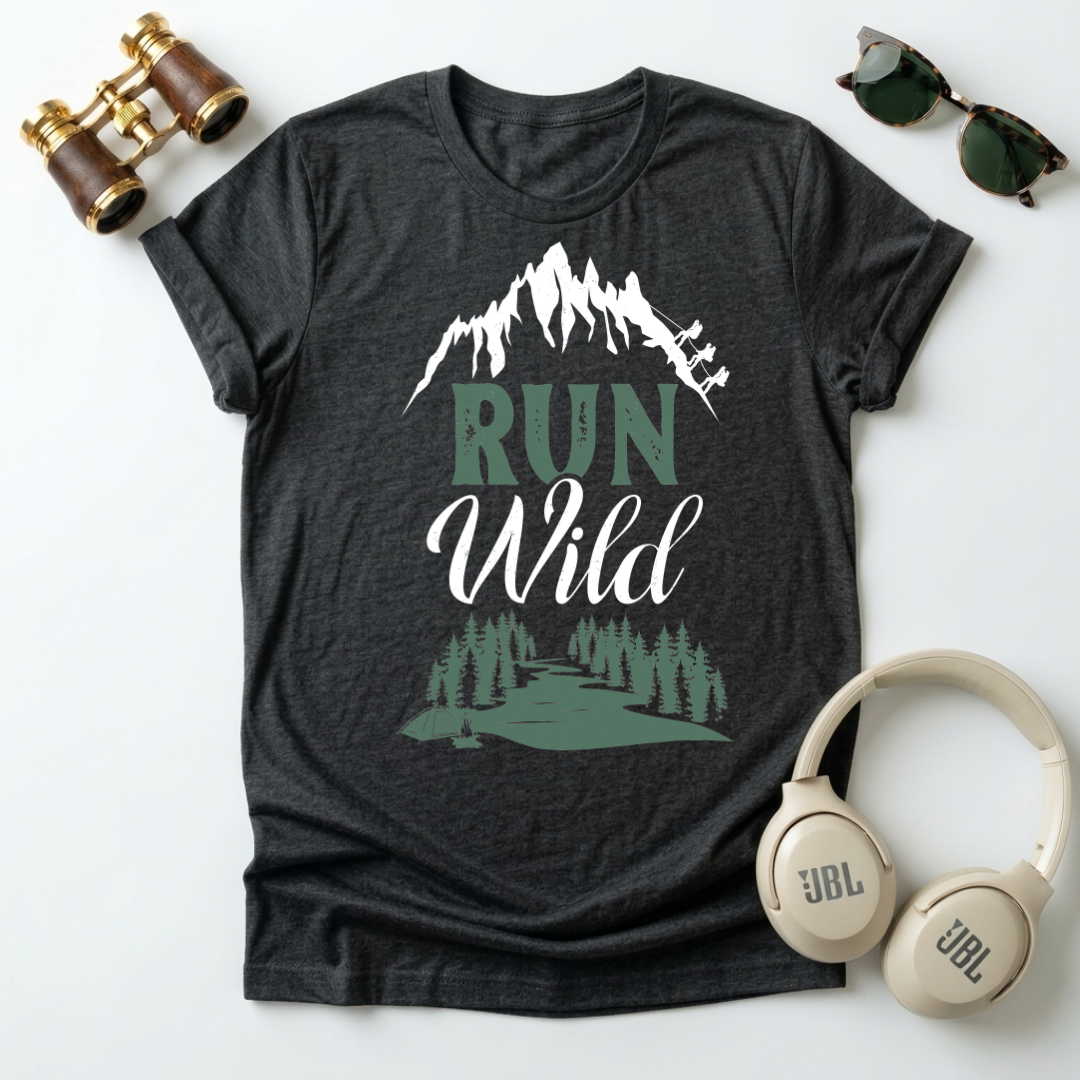 "Run Wild "Mountain Adventure Unisex T-Shirt