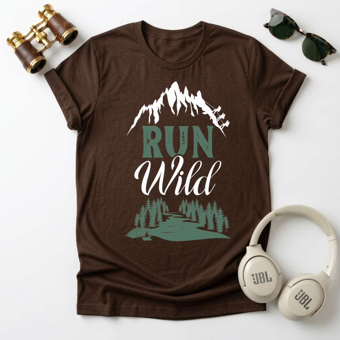 "Run Wild "Mountain Adventure Unisex T-Shirt