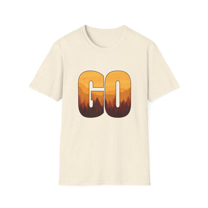 GO Mountain Adventure  Minimalist  Unisex T-Shirt