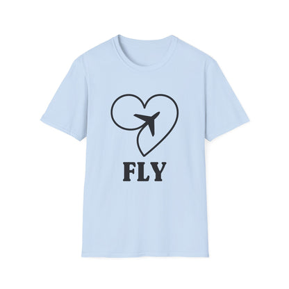 Heart & Plane Unisex Travel T-Shirt