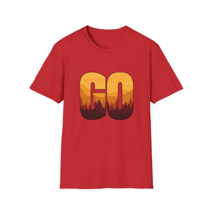 GO Mountain Adventure  Minimalist  Unisex T-Shirt