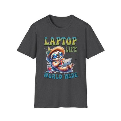 Laptop Life Sloth T-Shirt