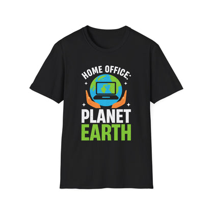 Home Office Planet Earth T-Shirt