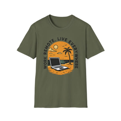 Work Remote T-Shirt Unisex Digital Nomads