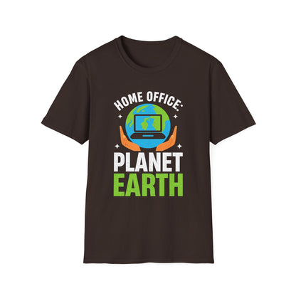 Home Office Planet Earth T-Shirt