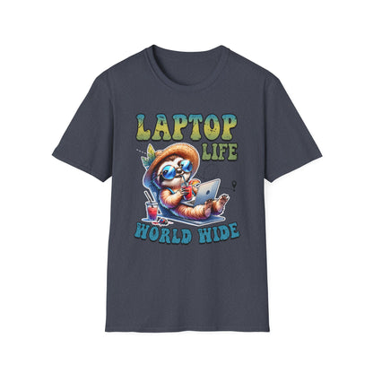 Laptop Life Sloth T-Shirt