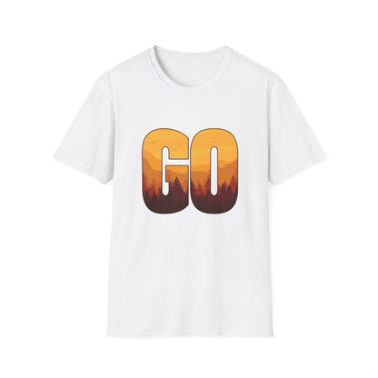GO Mountain Adventure  Minimalist  Unisex T-Shirt