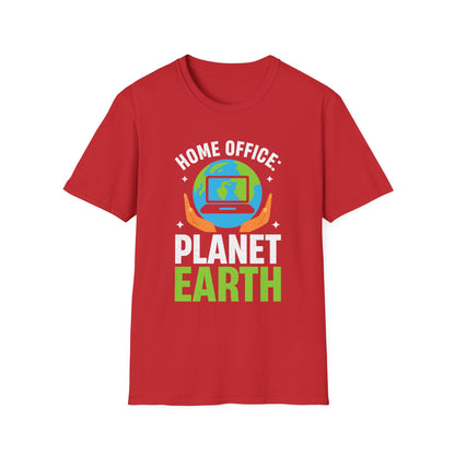 Home Office Planet Earth T-Shirt