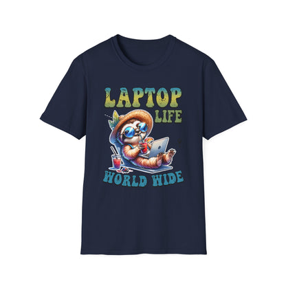 Laptop Life Sloth T-Shirt