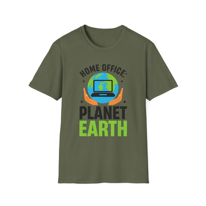 Home Office Planet Earth Unisex  T-Shirt