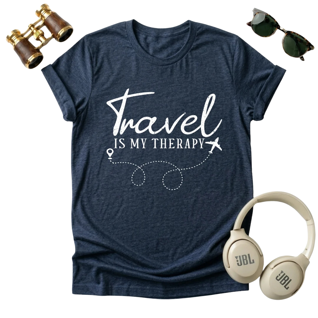 Travel Is My Therapy — Unisex Tee