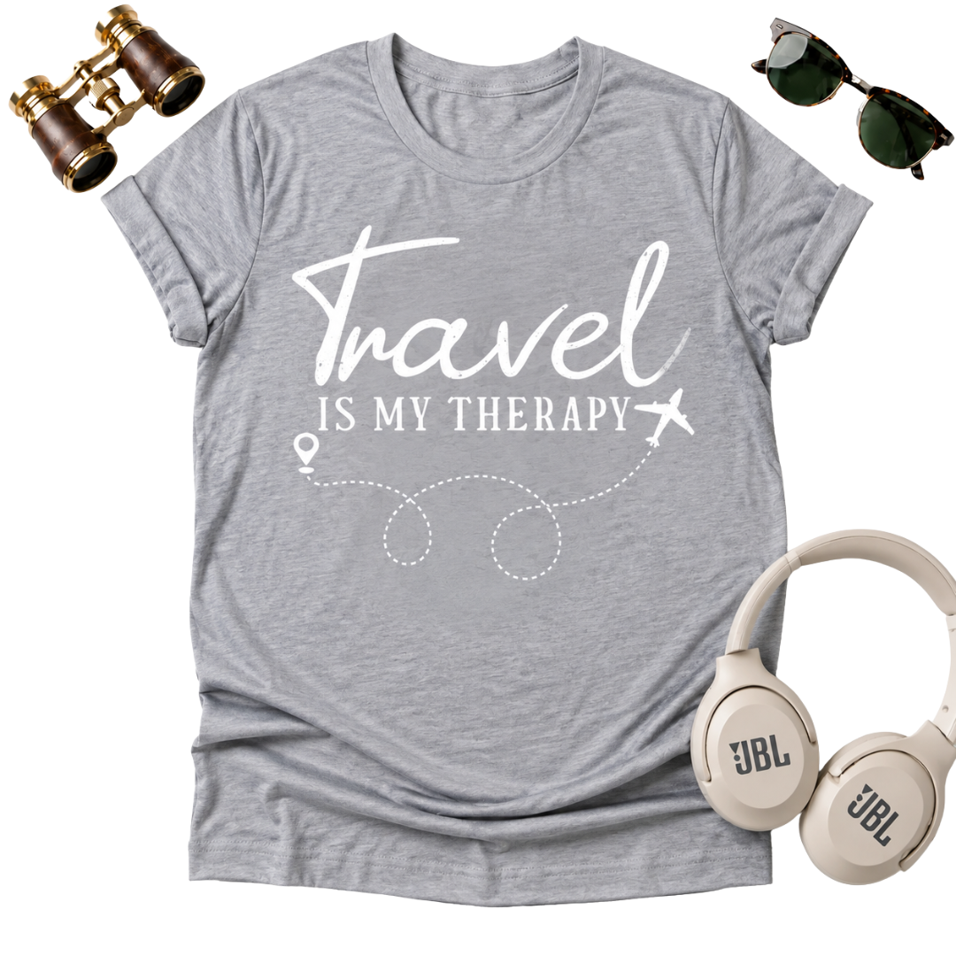 Travel Is My Therapy — Unisex Tee